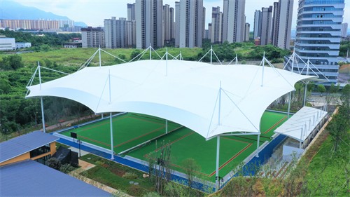 佛蘭空間又一膜結(jié)構(gòu)門球場工程在江西九江圓滿竣工！